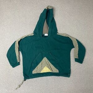 Zig Zag asian collection‎ Hoodie Womens small organic cotton handmade in Napal